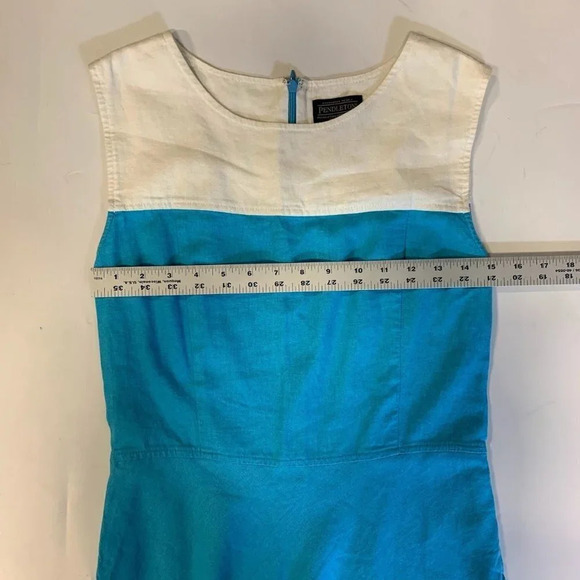 Pendleton‎ Women's Linen Blend Sleeveless Knit Dress Size 6 - Picture 10 of 12